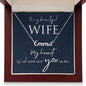 To My Wife My Heart is Wherever You Are Custom Name Necklace-Express Your Love Gifts