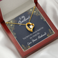 To My Wife My Heart is Yours Forever Necklace w Message Card-Express Your Love Gifts