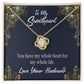 To My Wife My Heart is Yours Infinity Knot Necklace Message Card-Express Your Love Gifts