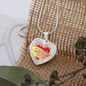 To My Wife My Heart Necklace Stainless Steel or 18k Gold Heart 18-22"-Express Your Love Gifts