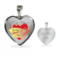 To My Wife My Heart Necklace Stainless Steel or 18k Gold Heart 18-22"-Express Your Love Gifts