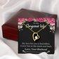 To My Wife My Love For You is Boundless Forever Necklace w Message Card-Express Your Love Gifts