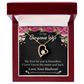 To My Wife My Love For You is Boundless Forever Necklace w Message Card-Express Your Love Gifts