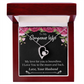 To My Wife My Love For You is Boundless Forever Necklace w Message Card-Express Your Love Gifts