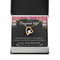 To My Wife My Love For You is Boundless Forever Necklace w Message Card-Express Your Love Gifts