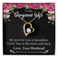 To My Wife My Love For You is Boundless Forever Necklace w Message Card-Express Your Love Gifts