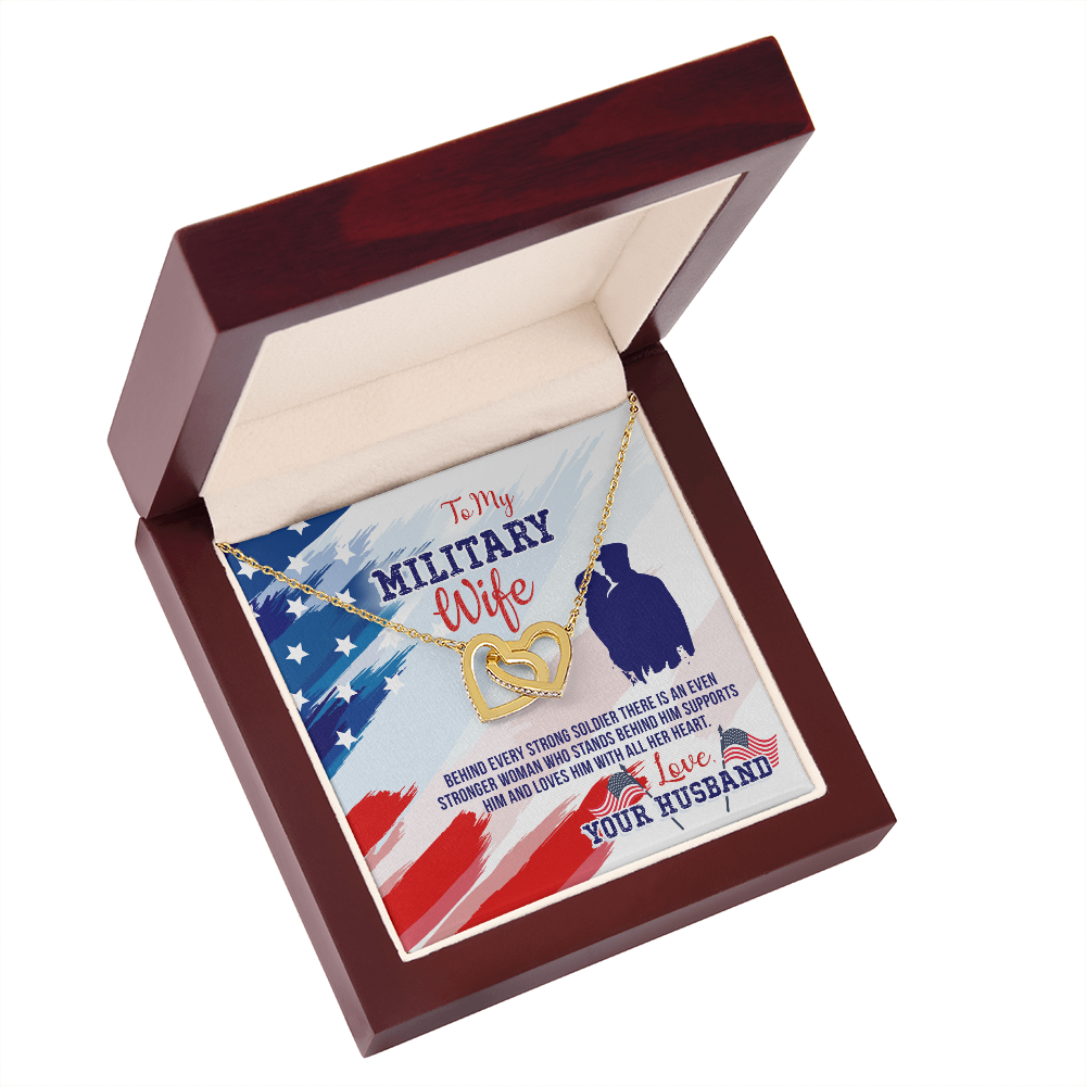 To My Wife My Milatary Wife Inseparable Necklace-Express Your Love Gifts