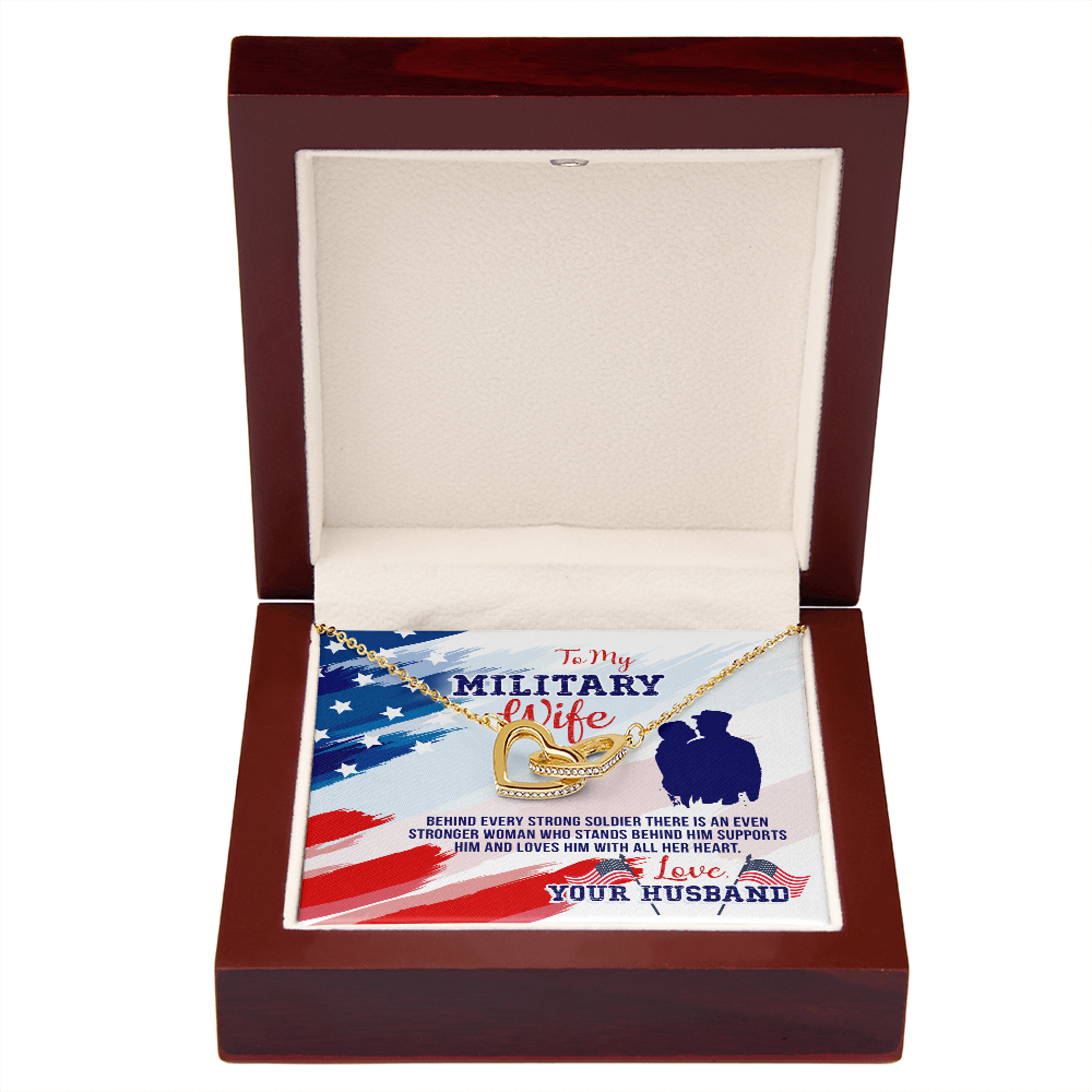 To My Wife My Milatary Wife Inseparable Necklace-Express Your Love Gifts