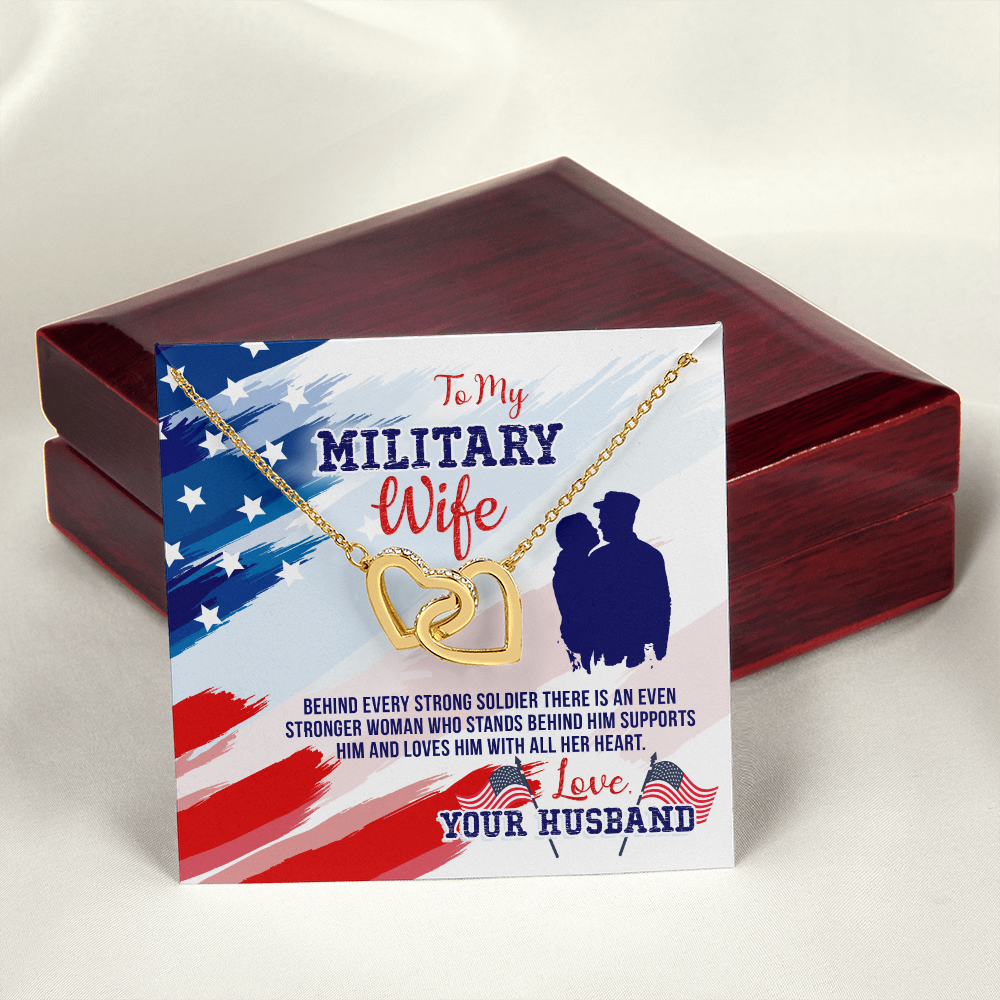 To My Wife My Milatary Wife Inseparable Necklace-Express Your Love Gifts