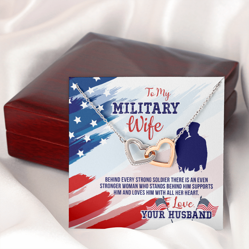To My Wife My Milatary Wife Inseparable Necklace-Express Your Love Gifts
