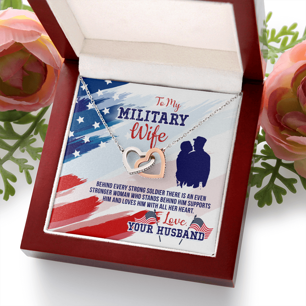 To My Wife My Milatary Wife Inseparable Necklace-Express Your Love Gifts