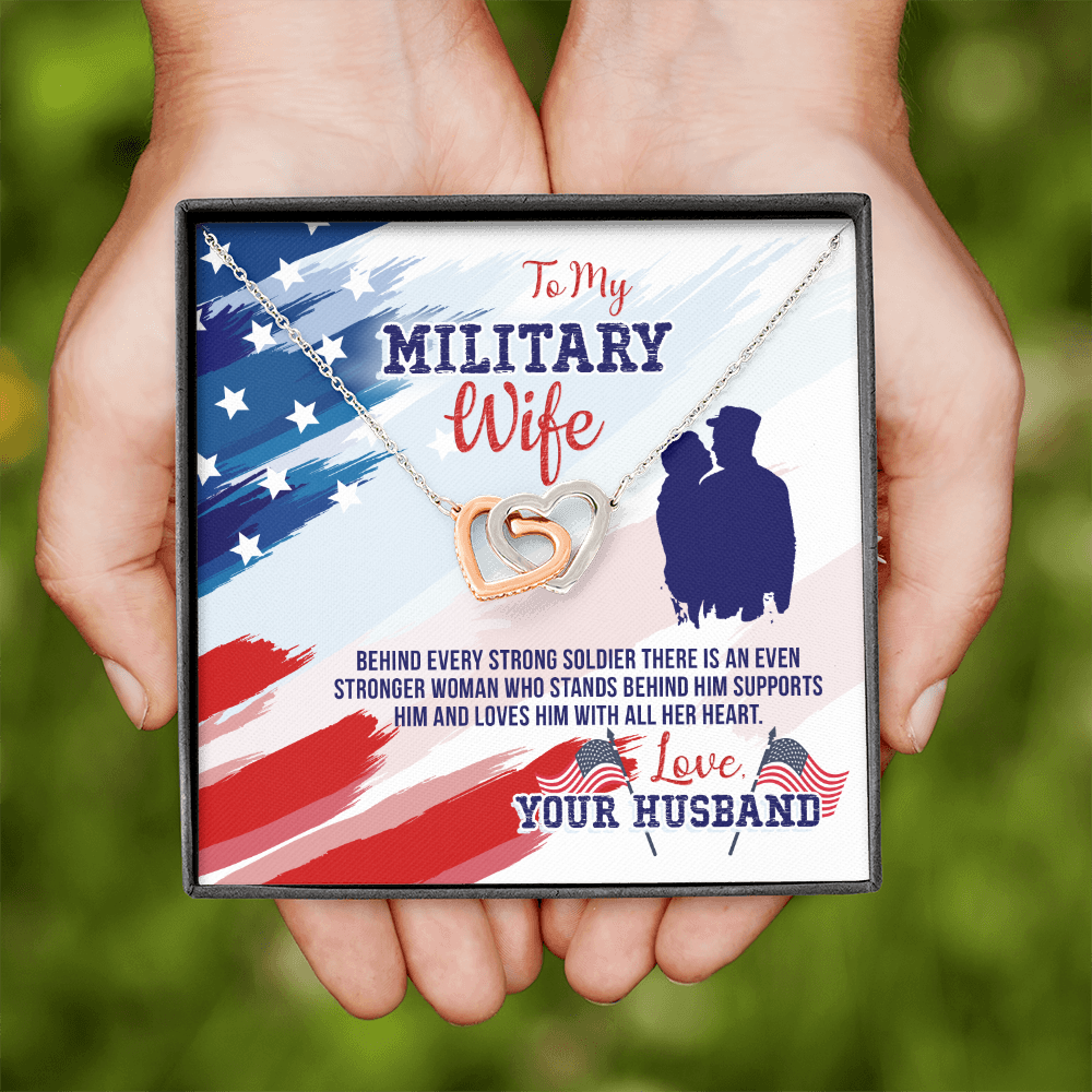 To My Wife My Milatary Wife Inseparable Necklace-Express Your Love Gifts