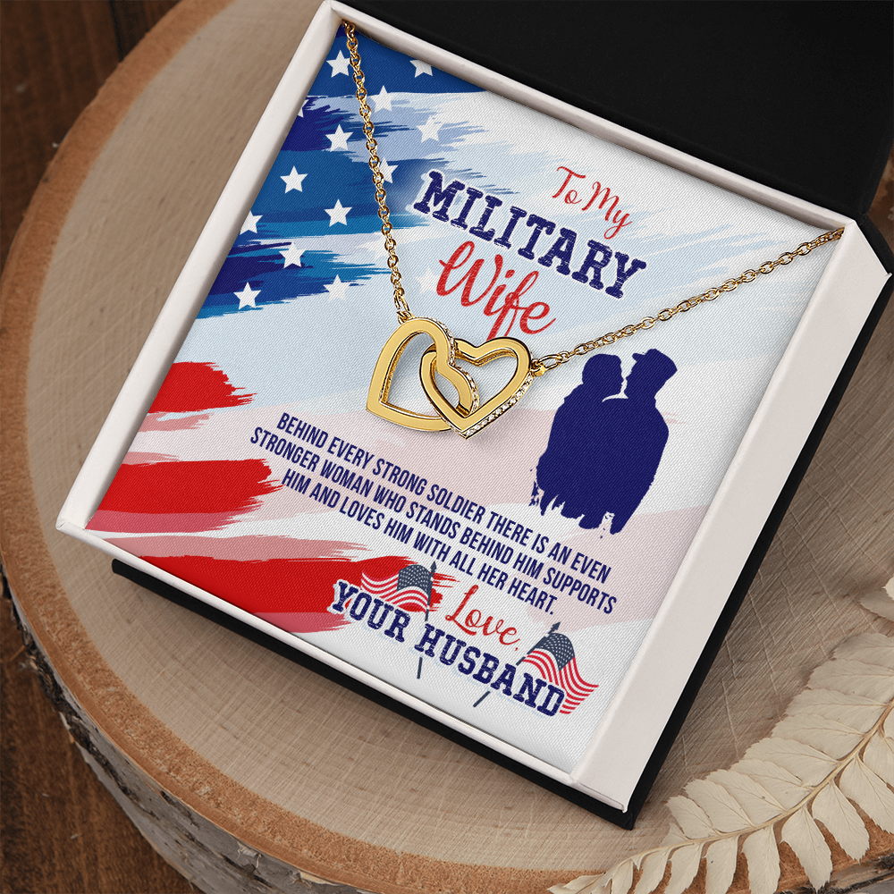 To My Wife My Milatary Wife Inseparable Necklace-Express Your Love Gifts