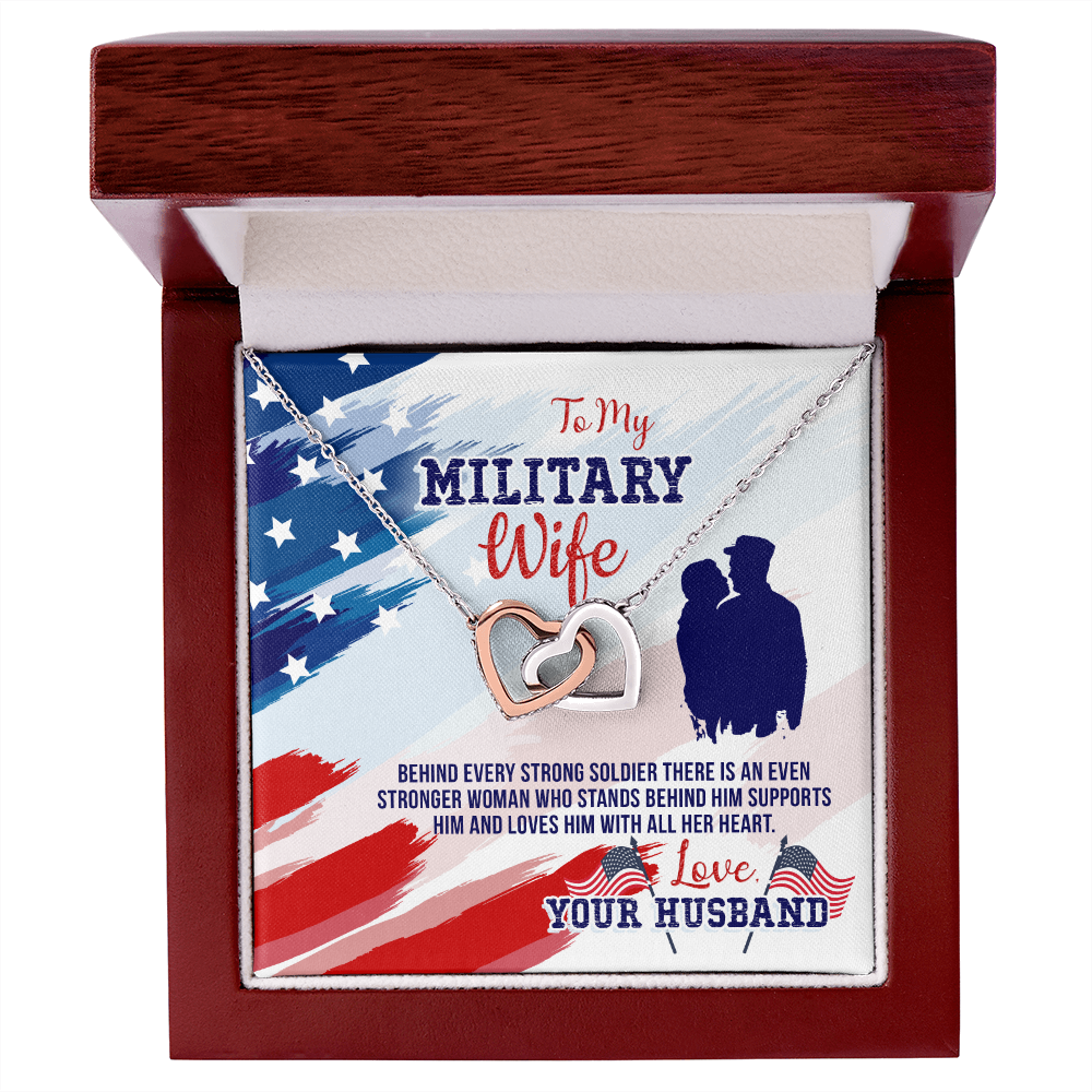 To My Wife My Milatary Wife Inseparable Necklace-Express Your Love Gifts