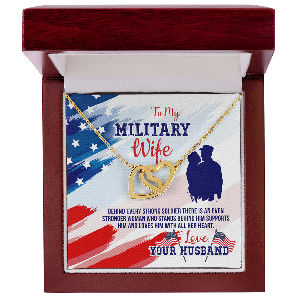 To My Wife My Milatary Wife Inseparable Necklace-Express Your Love Gifts