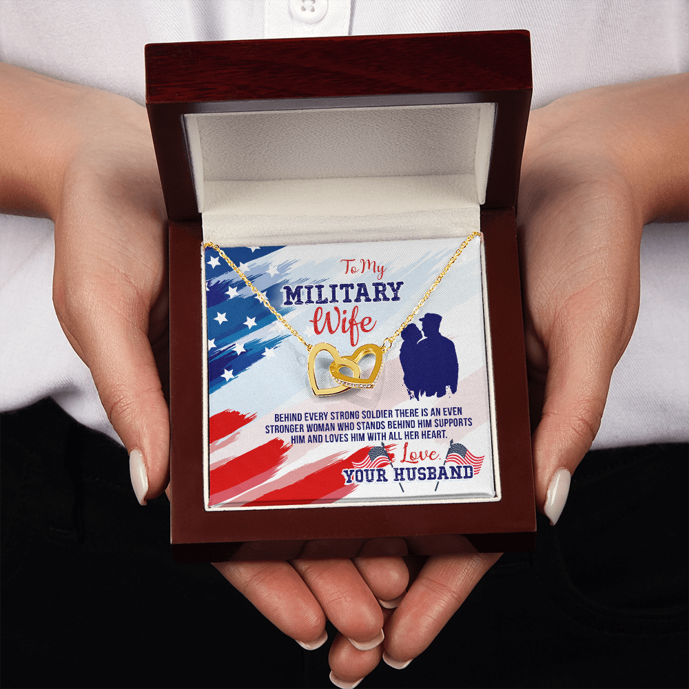 To My Wife My Milatary Wife Inseparable Necklace-Express Your Love Gifts