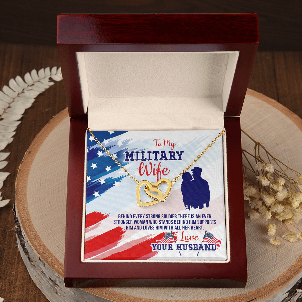 To My Wife My Milatary Wife Inseparable Necklace-Express Your Love Gifts