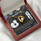 To My Wife My Rock Forever Necklace w Message Card-Express Your Love Gifts