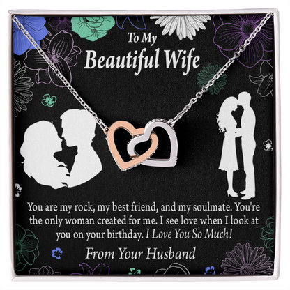 To My Wife My Rock Inseparable Necklace-Express Your Love Gifts