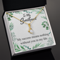 To My Wife My Success Means Nothing Without You Alluring Ribbon Necklace Message Card-Express Your Love Gifts