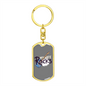 To My Wife My Wife Rocks Keychain Stainless Steel or 18k Gold Dog Tag Keyring-Express Your Love Gifts