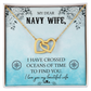 To My Wife Navy Wife Oceans of Time Inseparable Necklace-Express Your Love Gifts