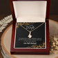 To My Wife No Matter How Many Challenges Alluring Ribbon Necklace Message Card-Express Your Love Gifts