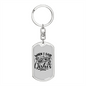 To My Wife Not the Dishes Keychain Stainless Steel or 18k Gold Dog Tag Keyring-Express Your Love Gifts