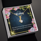 To My Wife On Your Wedding Alluring Ribbon Necklace Message Card-Express Your Love Gifts