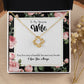 To My Wife Our Story Infinity Knot Necklace Message Card-Express Your Love Gifts