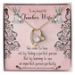 To My Wife Perfect Teacher Wife Forever Necklace w Message Card-Express Your Love Gifts