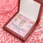 To My Wife Perfect Time Birthday Message Forever Necklace w Message Card-Express Your Love Gifts