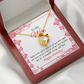 To My Wife Perfect Time Forever Birthday Message Necklace w Message Card-Express Your Love Gifts