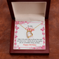 To My Wife Perfect Time Forever Birthday Message Necklace w Message Card-Express Your Love Gifts