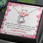 To My Wife Perfect Time Forever Birthday Message Necklace w Message Card-Express Your Love Gifts