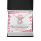 To My Wife Perfect Time Forever Birthday Message Necklace w Message Card-Express Your Love Gifts