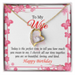 To My Wife Perfect Time Forever Birthday Message Necklace w Message Card-Express Your Love Gifts