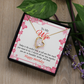 To My Wife Perfect Time Forever Birthday Message Necklace w Message Card-Express Your Love Gifts