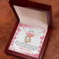 To My Wife Perfect Time Forever Birthday Message Necklace w Message Card-Express Your Love Gifts