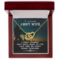 To My Wife Pinky Promise to Army Wife Inseparable Necklace-Express Your Love Gifts
