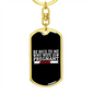 To My Wife Pregnant Again Keychain Stainless Steel or 18k Gold Dog Tag Keyring-Express Your Love Gifts