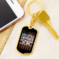 To My Wife Proud Army Heroes Wife Keychain Stainless Steel or 18k Gold Dog Tag Keyring-Express Your Love Gifts