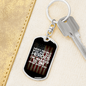 To My Wife Proud Army Heroes Wife Keychain Stainless Steel or 18k Gold Dog Tag Keyring-Express Your Love Gifts