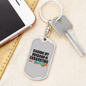 To My Wife Raising My Husband is Exhausting Keychain Stainless Steel or 18k Gold Dog Tag Keyring-Express Your Love Gifts