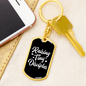 To My Wife Raising Tiny Disciples Keychain Stainless Steel or 18k Gold Dog Tag Keyring-Express Your Love Gifts