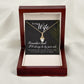 To My Wife Remember That I'll Always Alluring Ribbon Necklace Message Card-Express Your Love Gifts
