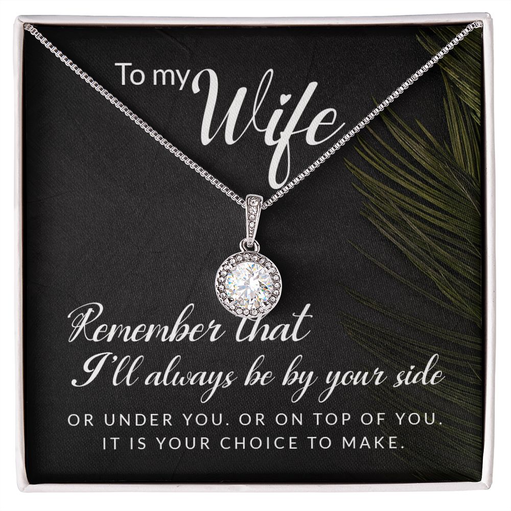 To My Wife Remember That I'll Always Eternal Hope Necklace Message Card-Express Your Love Gifts