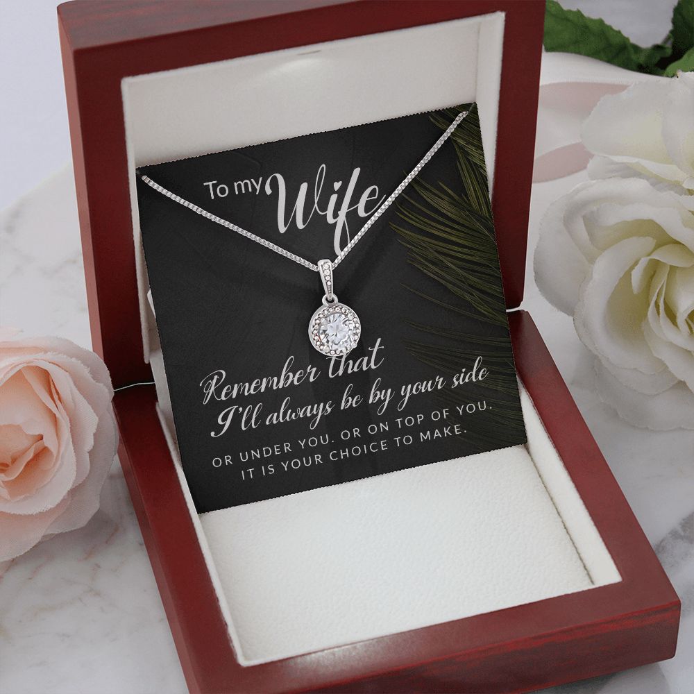 To My Wife Remember That I'll Always Eternal Hope Necklace Message Card-Express Your Love Gifts