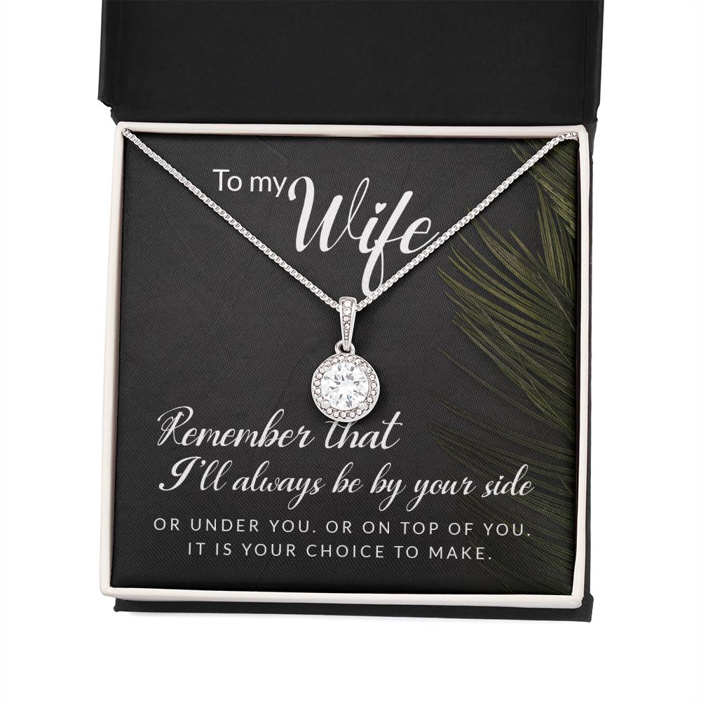 To My Wife Remember That I'll Always Eternal Hope Necklace Message Card-Express Your Love Gifts