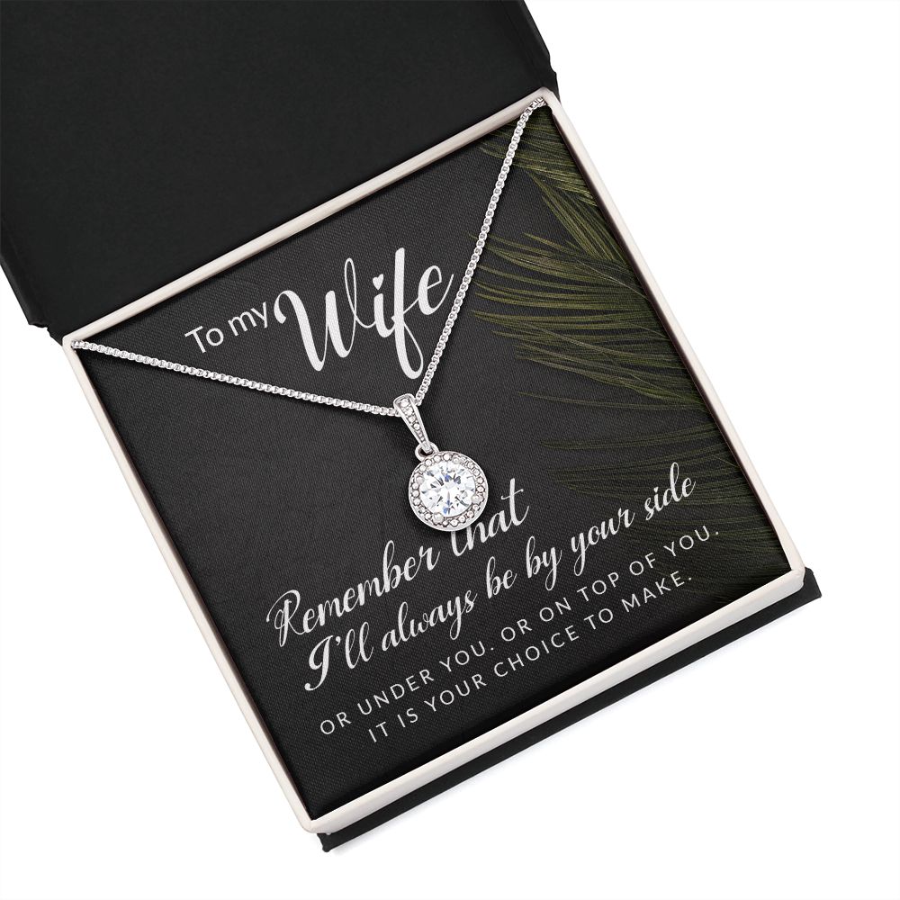 To My Wife Remember That I'll Always Eternal Hope Necklace Message Card-Express Your Love Gifts